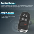 thumbnail image 6 of Car Replacement Key Fob Shell Case Black GQ4-54T for Ram 1500 2013-2017, 6 of 6