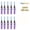 Purple-10PCS, variant on 10PCS Torch Lighters Adjustable Jet Flame Portable with Safety Lock Windproof Butane Lighters Gift Box for Candles BBQ Tool