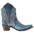 thumbnail image 4 of Circle G by Corral Womens Ld Distressed Triad Snip Toe Cowboy  Ankle Boots, 4 of 5