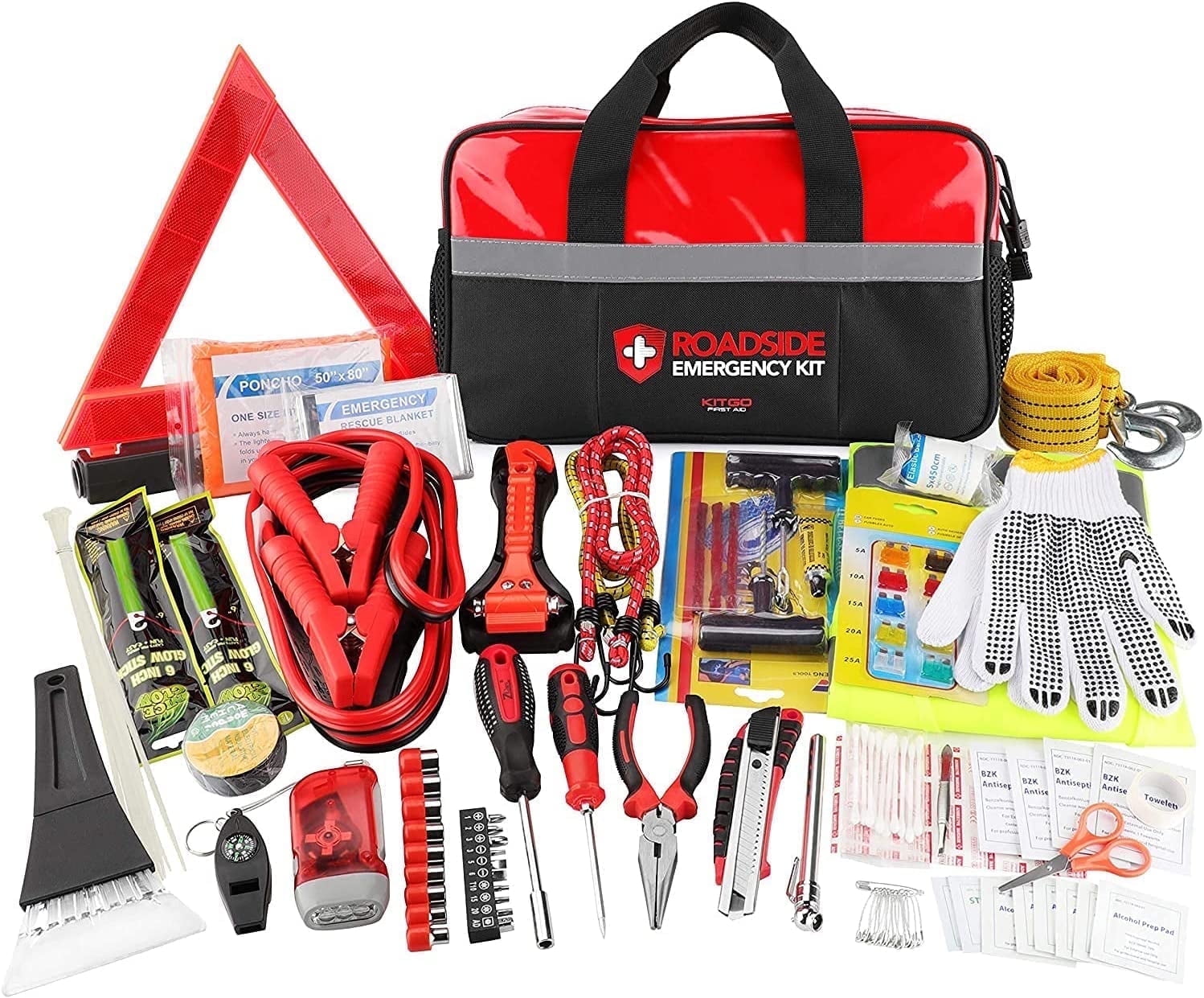 Bridgestone Car Roadside Assistance Emergency Kit - 50 Pcs with
