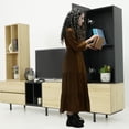 thumbnail image 4 of Mueble Mesa para TV de madera Gaon Organizador Moderno con dos cajones para Pared, 4 of 11
