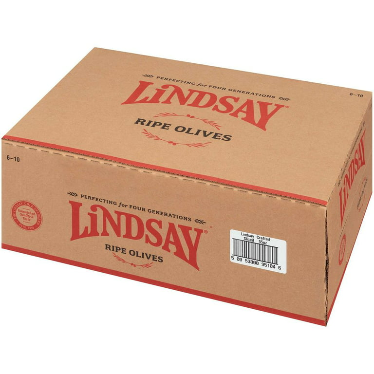 Price/Case)Lindsay Crafted Sliced Black Ripe Olives, 55 Ounces, 6 per case