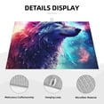 thumbnail image 3 of Honeii Starry Multicolored Wolf print Super Absorbent Coffee Bar Mat Hide Stain Coffee Maker Mat for Countertops Coffee Pot Dish Drying Mat for Kitchen Counter, 3 of 7