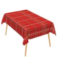 thumbnail image 6 of Duangreer Red Plaid Chritmas Rectangle Tablecloth, Washable Table Cover with Waterproof Wrinkle Resistant for Xmas Party Decoration, 60 x 102 Inch, 6 of 6