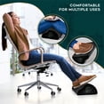 thumbnail image 2 of Bme Footrest Foam Under Desk with Ergonomic Design and Velvet Cover for Releasing Hip, Leg, Back, Knee and Foot Pain - Black, 2 of 7