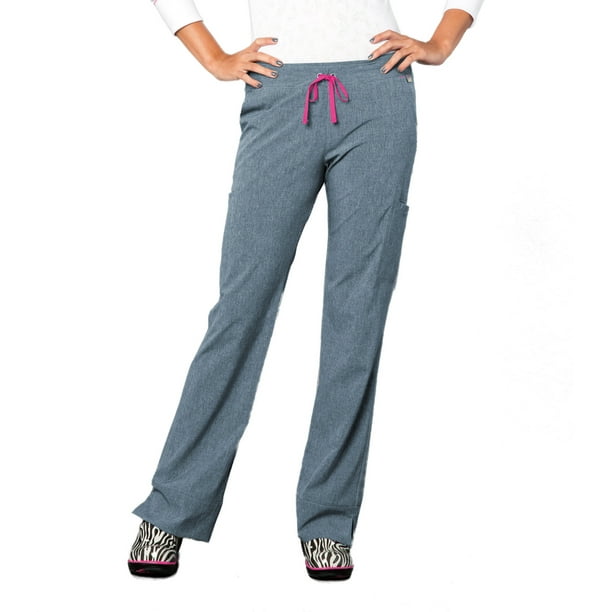 Smitten Smitten Miracle HOTTIE Scrub Pants for Womens Super Stretch
