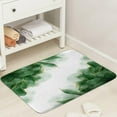 Green and Gold Marble Bath Mat for Bathroom, Dark Emerald Sage Hunter Olive Green Floor Rugs