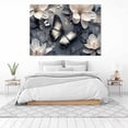 thumbnail image 3 of Mudket Wall Art Framed Ready to Hang Butterfly Floral Canvas Print, Modern Floral Wall Decor Artwork for Bedroom Living Room Office, Minimalist Botanical Wall Pictures - 12"L x 8"W, 3 of 10