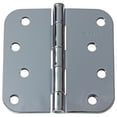 thumbnail image 2 of GlideRite 4 in. Steel Door Hinges with 5/8 in. Corner Radius, Polished Chrome finish, Pack of 12, 2 of 3