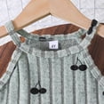 thumbnail image 6 of kpoplk Toddler Girl Clothes, 2Pcs Baby Girl Summer Outfits Ruffle Sleeveless Shirts Floral Tops + Shorts Clothing Set 1-5T Size 4-5 Years,Green, 6 of 6
