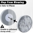 thumbnail image 2 of Magnetic Curtain Weights Shower Curtain Magnets Round Drapery Weights Bottom For Outdoor Curtains Tablecloth To Stop From Blowing (Gray,6 Pairs), 2 of 5