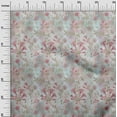 thumbnail image 2 of oneOone Cotton Flex Rose Pink Fabric Leaves & Flower Diy Clothing Quilting Fabric Print Fabric By Yard 40 Inch Wide, 2 of 4