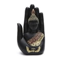thumbnail image 1 of Estatua vintage de Buda tailandés hecha a mano en resina, 18 cm, 1 of 3