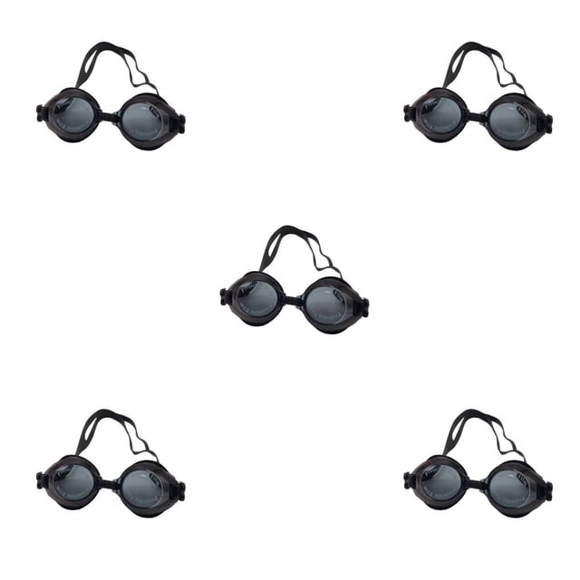 fastboy Goggles No Leaking Fog Proof Protective Glasses Full for Protection Wide View Swimming Supply Goggle for Children Adult Black 5Set