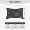 thumbnail image 6 of YFYANG Super Soft Rectangular Plush Cushion Cover (Without Pillow Insert), Grey Line Circle Pattern Comfort and Non-Pilling Hidden Zip Bedroom Sofa Pillowcases, 14"x20", 6 of 9