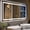 3X Magnifier, variant on 55" x 26" LED Bathroom Mirror with Lights, Dimmable, Anti-Fog, Vanity Mirror, Backlit and Front Lit, Recollection Function and Shatter-Proof, Wall Mounted