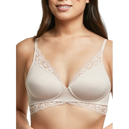 

Maidenform Women s Pure Comfort Convertible Lace Back Wire-free Bralette Style DM1190