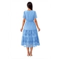 thumbnail image 3 of PRETTYGARDEN Women's Midi V-Neck Midi Dress, Sizes S-XXL, 3 of 6