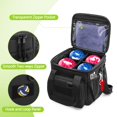 thumbnail image 3 of Bolsa de transporte para pelotas de petanca DSLEAF con capacidad para 8 bolas con bolsillos y correa, 3 of 7