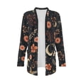 thumbnail image 5 of Garronmavis Womens Cardigan Sweater with Pockets Lightweight Long Sleeve Cardigan Soft Drape Open Front Fall Dusters Plus Size Cover Up Jacket Butterfly Moon Flowers, 5 of 6