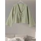 thumbnail image 3 of Camisas de manga abullonada para mujer, Tops holgados informales con cordones, blusas suaves de manga corta con cuello en V a la moda para mujer 2024, 3 of 5