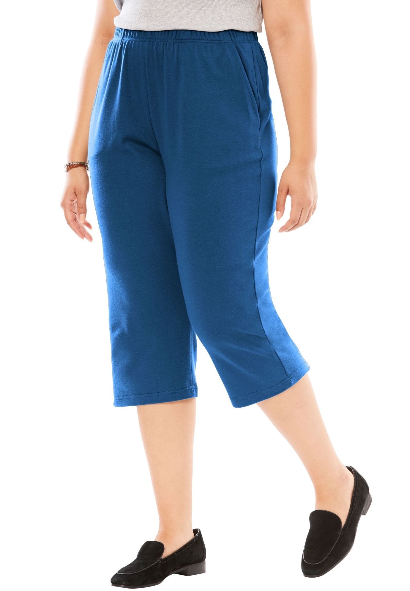 Woman Within Woman Within Plus Size 7 Day Knit Capri Pants 3962