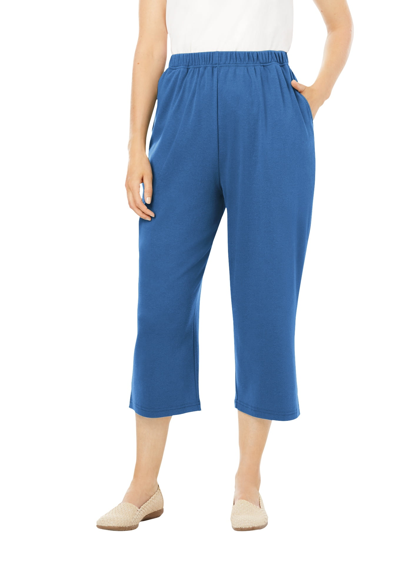 Woman Within Plus Size 7day Knit Capri Pants