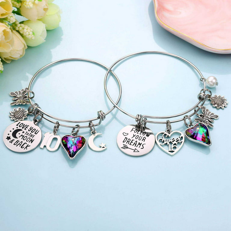 AUNOOL Sweet 16 Gifts for Girls Bracelet 16th Birthday Gifts for Girls  Daughter Granddaughter Niece Teenage Girls, 16 Year Old Girl Gifts for  Birthday Happy 16th Birthday 