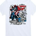 thumbnail image 3 of Marvel Captain America: Brave New World - Ink Grid - Toddler And Youth Short Sleeve Graphic T-Shirt, 3 of 5