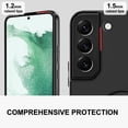 thumbnail image 4 of Samsung Galaxy S22 Plus Case with Ring Stand [360° Rotatable Ring Holder Magnetic Kickstand] [Soft Microfiber Lining] Slim TPU Shockproof Protective Phone Case for Galaxy S22+ 5G Black, 4 of 12