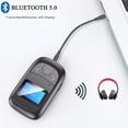 thumbnail image 2 of Transmisor y receptor Bluetooth visible Adaptador Bluetooth inalámbrico 3 en 1 con pantalla de visualización Adaptador de audio Bluetooth 5.0 de baja latencia para TV PC Coche Estéreo doméstico, 2 of 6