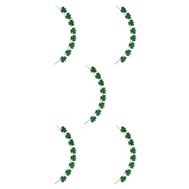 Billuyoard St Patricks Day Banner Festival Prop Adorno colgante Festivales Adorno Decoraciones para habitaciones Guirnalda para diseño Dark geen Type2 NO2