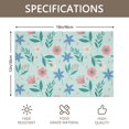 thumbnail image 3 of Placemat, Pioneer Flower Floral Print Pattern Place Mats Table Mat Set Of 2, PVC Washable Placemats for Party Kitchen Dining Decoration, 18x12 Inch, Fade Resistant, 3 of 6
