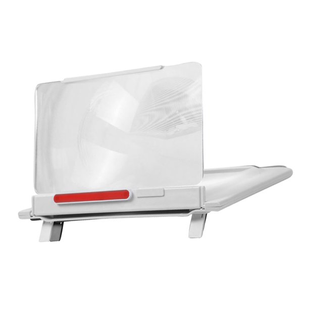 Methold Lupa de pantalla del teléfono Ampliador de pantalla móvil portátil plegable 12 pulgadas Amplificador de video de plástico, negro Teléfono y Comunicación blanco