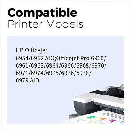 902 XL HP Ink Cartridge HP 902XL Use with HP Officejet Pro 6978 6968 6958 6970 6960 6962 6975 6950 6954 (2 Black, 1 Cyan, 1 Magenta, 1 Cyan) - Walmart.com