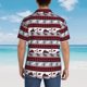 thumbnail image 4 of Balery Buffalo Plaid Forest Camisas hawaianas de manga corta para hombre, camisas playeras de corte holgado, camisas de vacaciones con botones,X-Large, 4 of 7