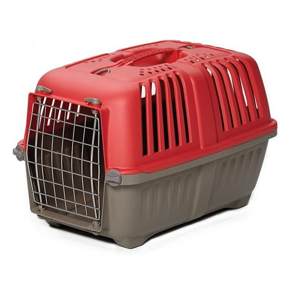 Spree Plastic Pet Carrier, Red