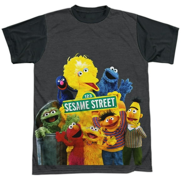Sesame Street The Squad Unisex Adult Halloween Costume Sublimated T Shirt