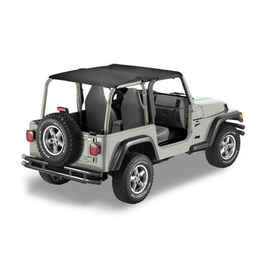 Bestop - 52532-11 - Header Extended Safari Style Bikini Top Fits select: 2003-2006 JEEP WRANGLER / TJ