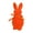 Orange, variant on Orange Orange Easter Bunny Figurine Decoration Foam Holiday Home Decor For Tabletop Shelf And Easter Basket 5.51X2.76X2.56Inch