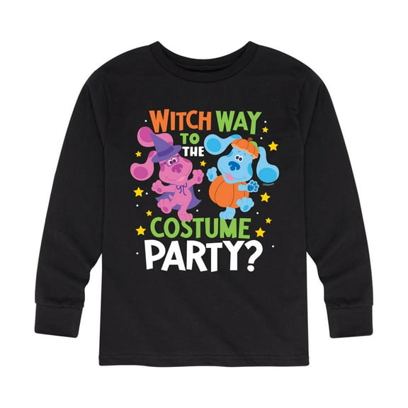 Blue's Clues & You! - Witch Way To The Costume Party - Toddler And Youth Long Sleeve Graphic T-Shirt