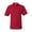 True Red, variant on Jerzees 5.6 oz. 50/50 Jersey Pocket Polo with SpotShield (436P) Ash, M