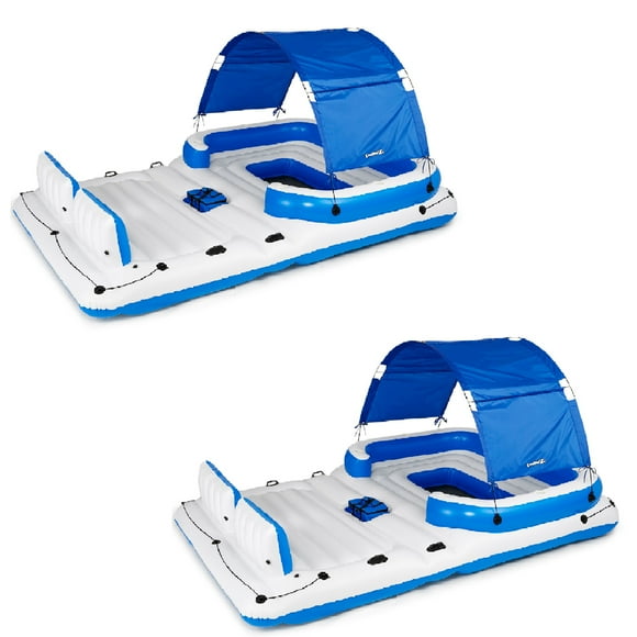 Bestway Hydro-Force Tropical Breeze Inflatable Party Island Water Float, 2 Pack