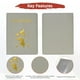 thumbnail image 5 of Uxcell Funda de Pasaporte y Juego de Etiquetas de Equipaje - Funda de Pasaporte de Privacidad Segura - Etiquetas de Maleta - [Gris - Cuero PU] Accesorios de Viaje, 5 of 7