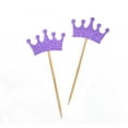 thumbnail image 2 of Darling Souvenir, Crown Tiara Shape Cupcake Toppers, Girls Birthday Party Dessert Decorations - Pack Of 20, 2 of 3