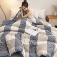 thumbnail image 6 of Kezqiaxn Comforter Duvet Insert, 78.7x59In Checkered Quilted Comforters Full Size Lightweight Duvet Insert for All Season Duvet, Down Alternatives Bedding Comforter with Tabs, Washable Comforters, 6 of 6