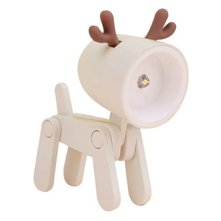 

LCNCAN Adorable and cute mini LED night lights featuring charming cartoon deer and dog shapes. Perfect thoughtful gift for all ages ideal bedroom bedside decoration. Delightful lighting