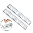 thumbnail image 1 of DYstyle 10LED Under Cabinet Lights Kitchen Wall Lamp Battery Powered, PIR Motion Sensor for Cabinet Cupboard Wardrobe, 1 of 5