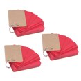 thumbnail image 4 of RENACLIPY 3Pcs Red Pocket Notepad with Metal Ring Single Hole Punched for Office and School, 4 of 6