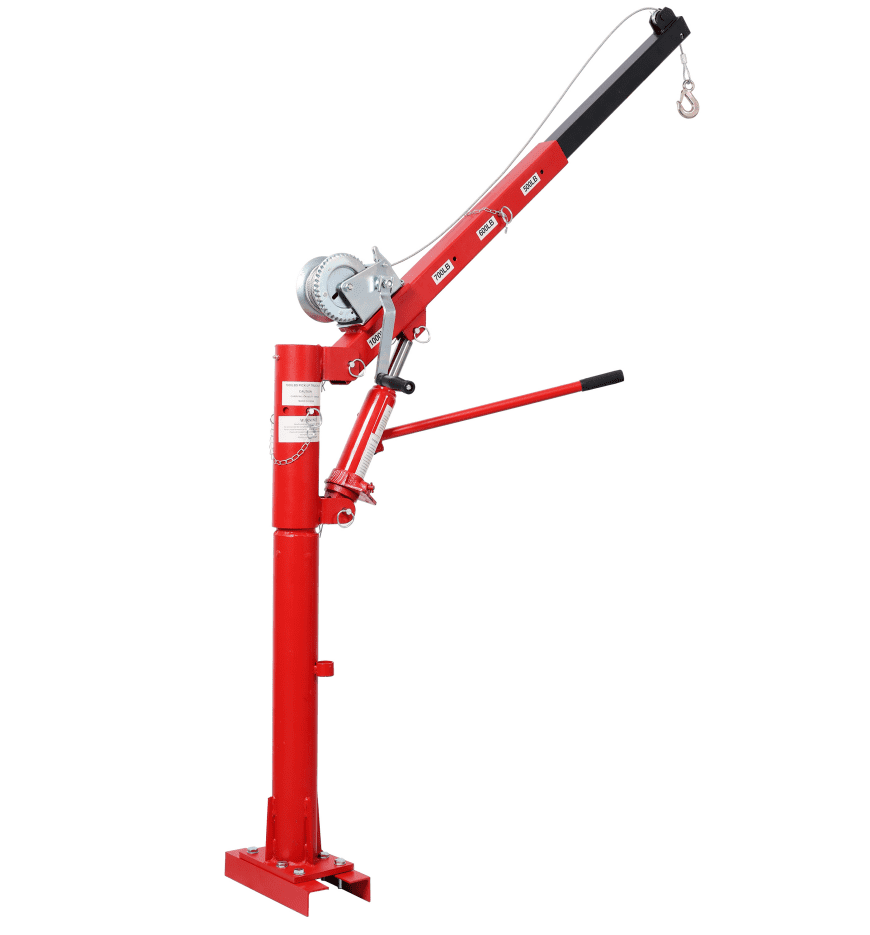 1000 Lbs Truck Crane with Winch, Heavy Duty for Warehouse & Construction